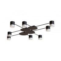 Світильник STARK CL-8/4-CRISTAL 8xGX53 BK, 1060х100мм, чорний, HOPFEN