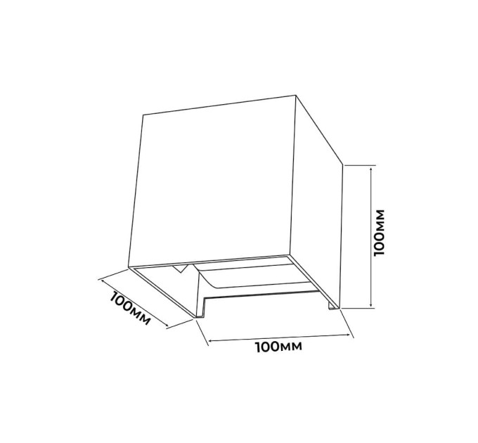 Світильник фасадний Violux ECLIPSE-S 12W 3000-6500K 530Lm ІР65 чорний ( 500560 )