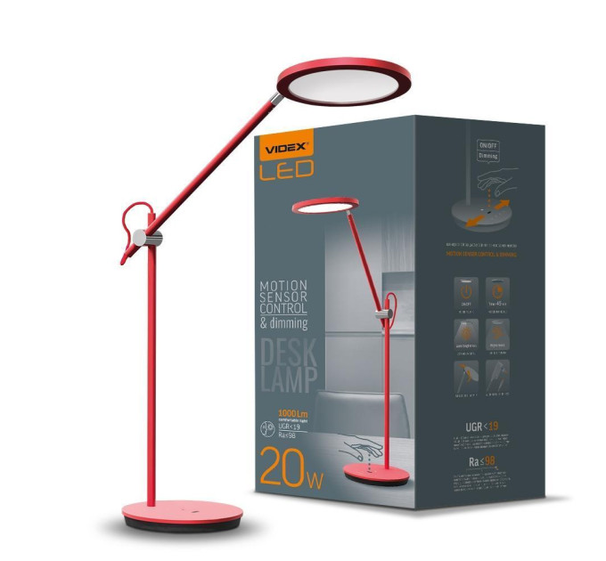 LED лампа настiльна VIDEX VL-TF15R 20W 4100K VL-TF15R - 480635