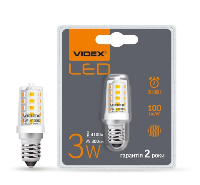 LED лампа VIDEX ST25e 3W E14 4100K VL-ST25e-03144 - 295718