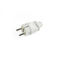 Вилка мережева з/з пряма 16А біла TITANUM STANDARD TF-PL116G-W - 483988