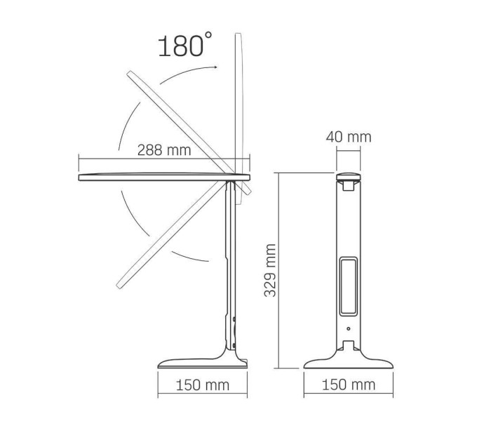 LED лампа настiльна VIDEX TF05W 7W 3000-5500K VL-TF05W - 295473
