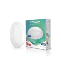 LED світильник настінно-стельовий TITANUM 18W 5000K Криві лінії TLCL-185CL - 481779