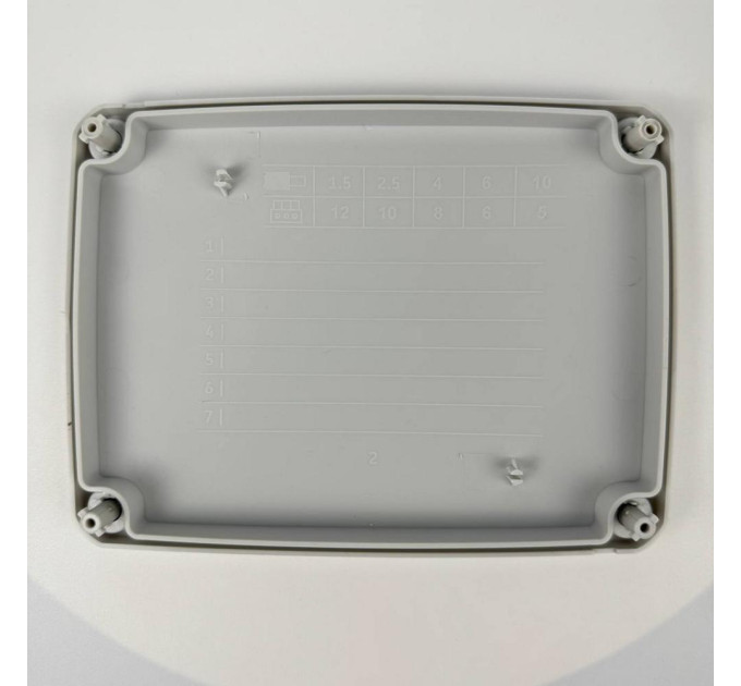 Коробка розподільча СКІМ K160 163х123х68 без отворів сіра IP67 ( B1102014 )