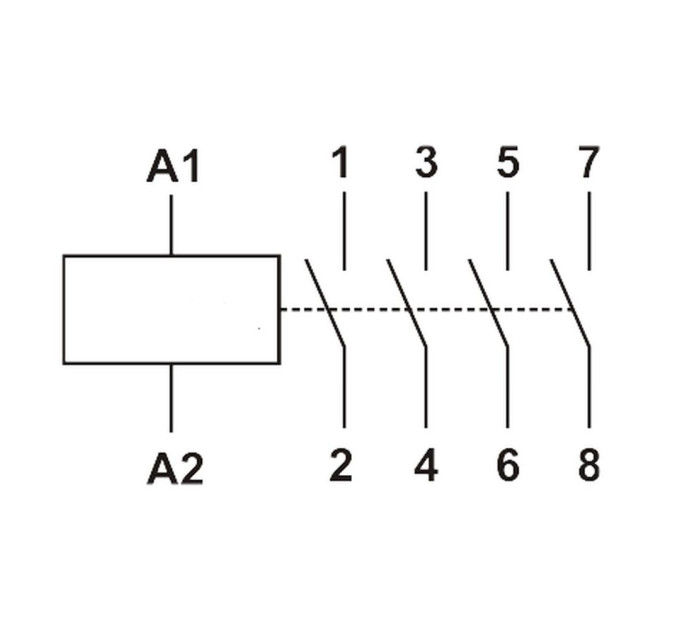 Контактор модульний MCF3i 40-40 4P з ручним керуванням Промфактор ( MCF3i4040230 )