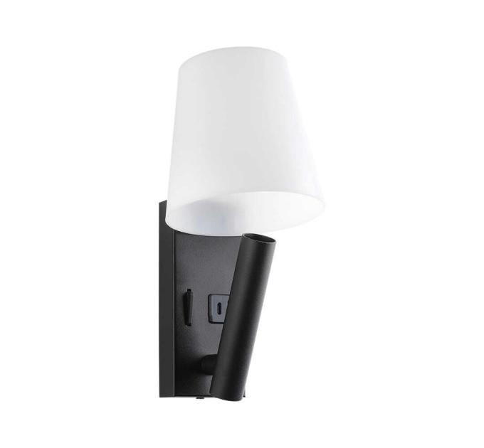 Світильник настінний Violux UMBRELLA USB+TYPE-C VIOLUX 3W 4200K IP20 чорний ( 552123 )