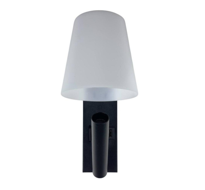 Світильник настінний Violux UMBRELLA USB+TYPE-C VIOLUX 3W 4200K IP20 чорний ( 552123 )