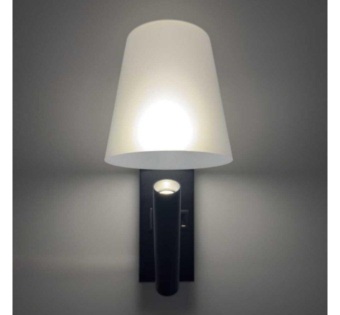 Світильник настінний Violux UMBRELLA USB+TYPE-C VIOLUX 3W 4200K IP20 чорний ( 552123 )