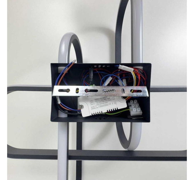 Світильник LED smart SKYLER-3D +пульт 90W 3000-5000K IP20 чорний Violux ( 220875 )
