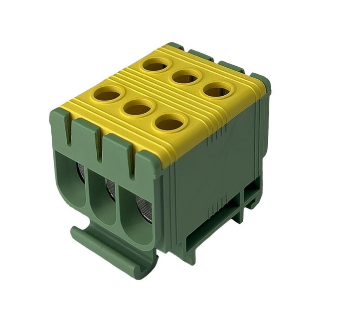 Клемник на DIN-рейку Al 6-50/Cu 6 2.5-50 мм² жовто-зелений Промфактор ( FT1050G3 )