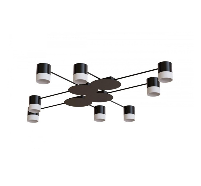 Світильник STARK CL-8/4-ACRIL 8xGX53 BK, 1060х100мм, чорний, HOPFEN
