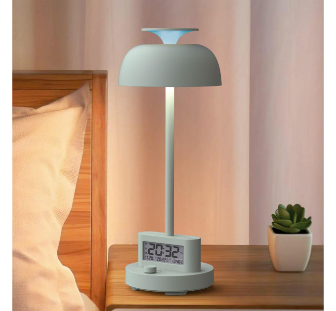 LED лампа настiльна з акумулятором VIDEX VL-TF24G 8W 4000K+RGB Green VL-TF24G - 400233