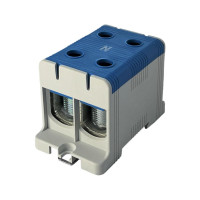 Клемник на DIN-рейку FT1150N 2P,Cu:35-150 / Al:35-150 мм2, синій Промфактор ( FT1150N2 )