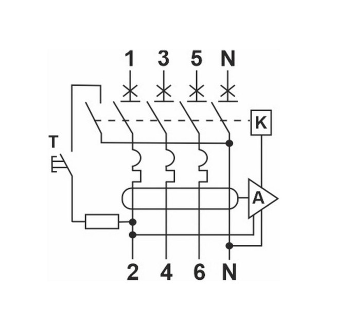 Диференційний автомат FAP1-AC 4P C25 30мА Промфактор ( FAP01C250304AC )