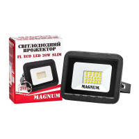 Прожектор світлодіодний MAGNUM FL ECO LED 20Вт slim 6500К IP65