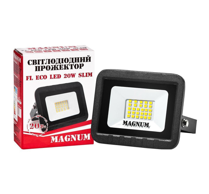 Прожектор світлодіодний MAGNUM FL ECO LED 20Вт slim 6500К IP65
