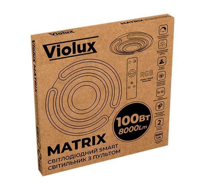 Світильник LED smart MATRIX+пульт 100W 3000-6000K IP20 білий круг ( 220475 )