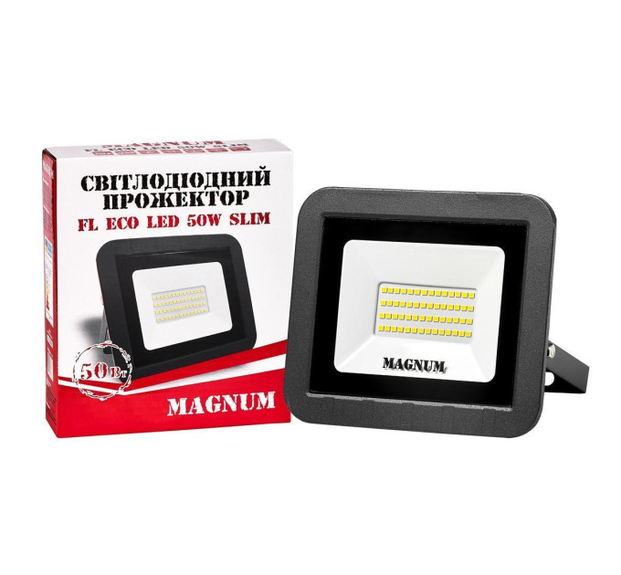 Прожектор світлодіодний MAGNUM FL ECO LED 50Вт slim 6500К IP65
