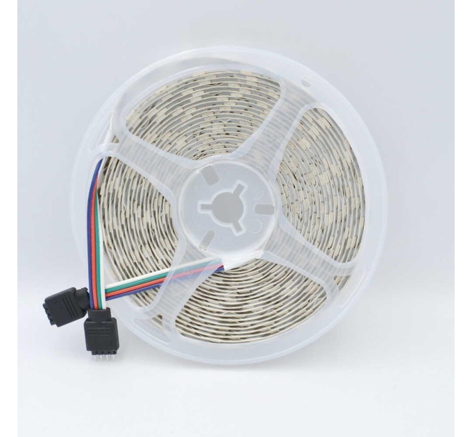 Світлодіодна стрічка LED LIGHT 12V 14,4W RGB 60Led IP21 ( МТК-300RGB5050-12 )