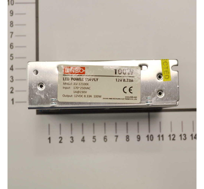 Блок живлення JINBO 100 Вт 220В AC/12В DC IP20 відкритий ( JLV-12100K )