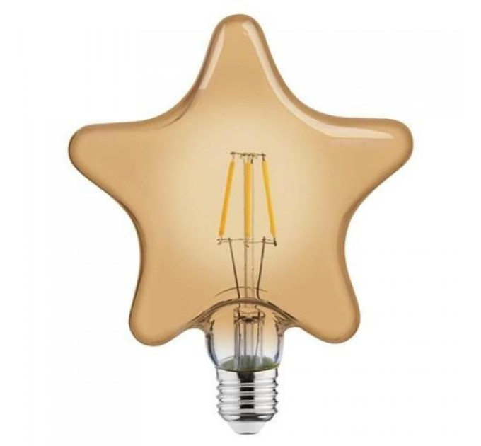 Лампа вінтажна світлодіодна (ретро) RUSTIC STAR-6 ??6W Filament led 2200К E27