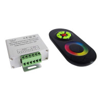 Контролер стрічки LED LIGHT 18A (RGB) 216W з сенсорним пультом чорний ( 55/1 )