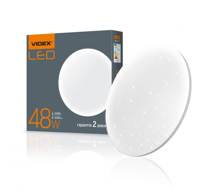 LED світильник настінно-стельовий VIDEX 48W 4100K Зоряне небо VL-CLR-484S - 298405