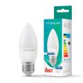 LED лампа TITANUM C37 6W E27 4100K TLС3706274 - 297545