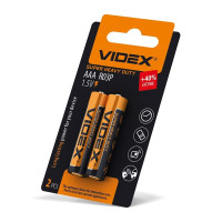 Батарейка сольова Videx R03P/AAA 2шт SMALL BLISTER R03P/AAA 2pcs SB - 290911