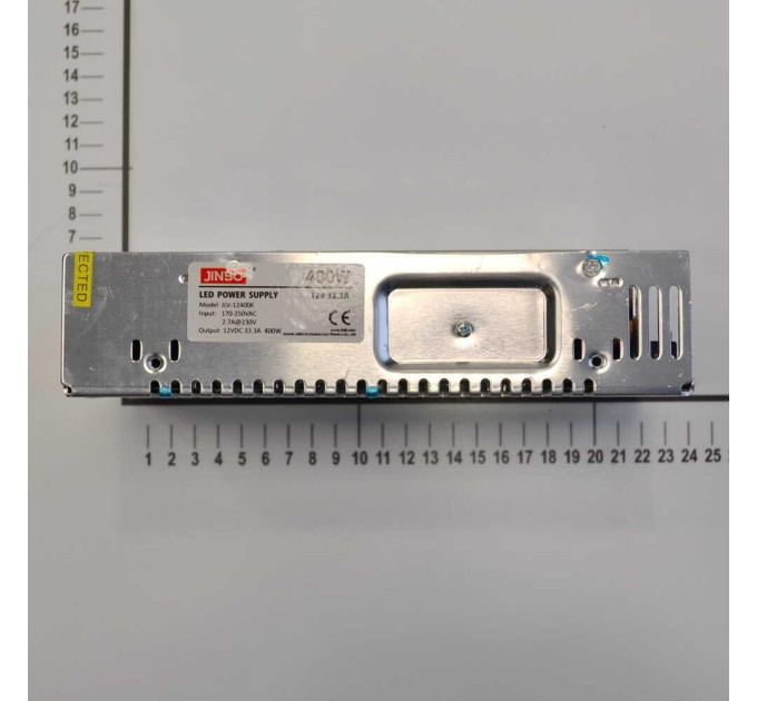 Блок живлення JINBO 400 Вт 220В AC/12В DC IP20 відкритий ( JLV-12400K )