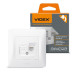 Розетка CAT6 одинарна комп'ютерна біла VIDEX BINERA VF-BNSK1PC6-W - 295183