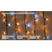 Гірлянда зовнішня DELUX ICICLE 108 LED бахрома 2x1m 27 білий flash жовтий/чорний IP44 EN