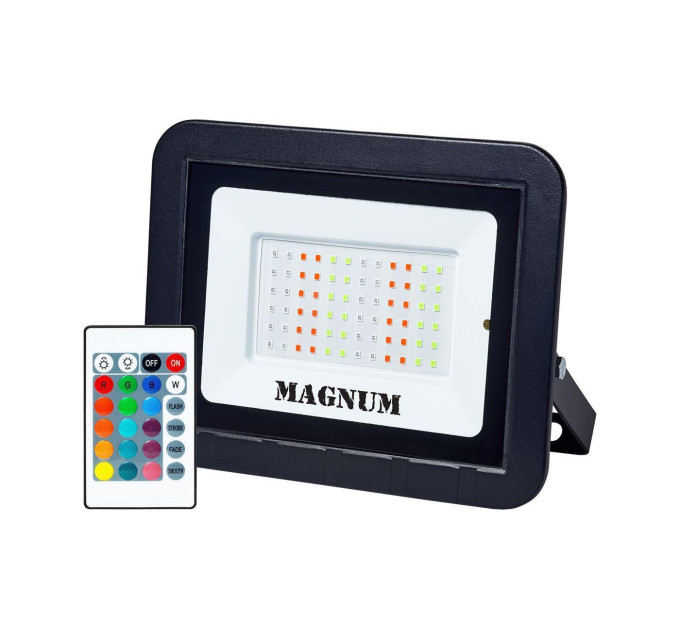 Прожектор світлодіодний MAGNUM FL ECO LED 50Вт slim RGB IP65