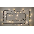 Гірлянда зовнішня DELUX STRING 100 LED 10m (2x5m) flash теплий білий/черний IP44 EN