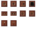 Розетка Nilson Touran горіх 1-на з заземленням з кришкою ( 24271018 )