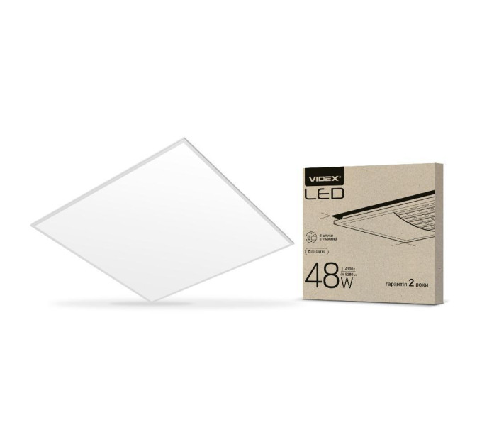 LED панель VIDEX 48W 4100K матова VL-Pb484W - 298580