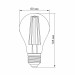 LED лампа VIDEX Filament A60FF 08W E27 1200K VL-A60FF-08271 - 299341