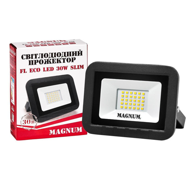 Прожектор світлодіодний MAGNUM FL ECO LED 30Вт slim 6500К IP65