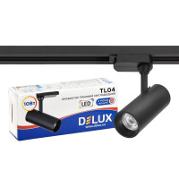 Прожектор світлодіодний трековий DELUX TL04 10 Вт 24° 4000K чорний