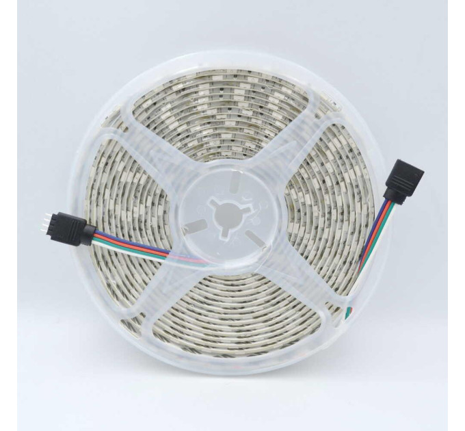 Світлодіодна стрічка LED LIGHT 12V 14,4W RGB 60Led IP21 ( МТК-300RGBF5050-12 )