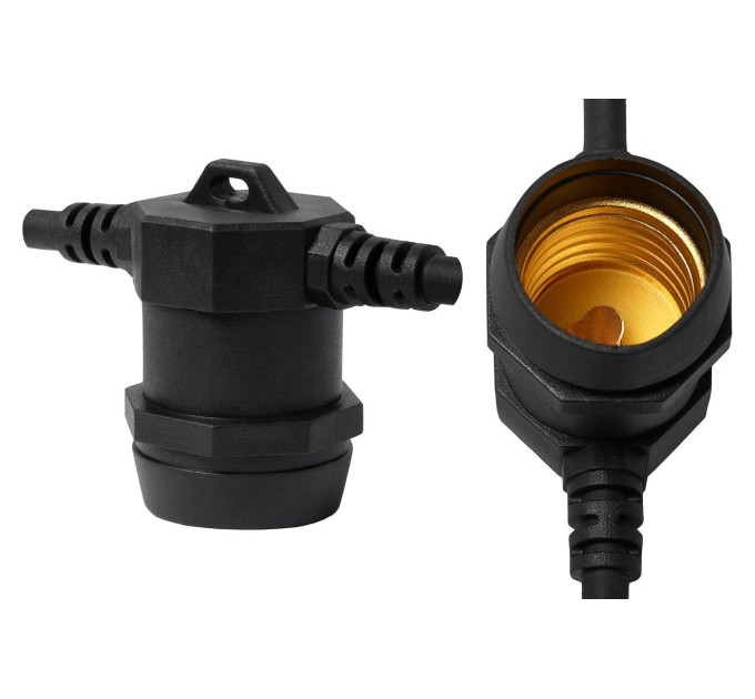 Гірлянда зовнішня Delux Belt Light NEW 20 м 25 патронів Е27 (без ламп) чорн IP 65 EN