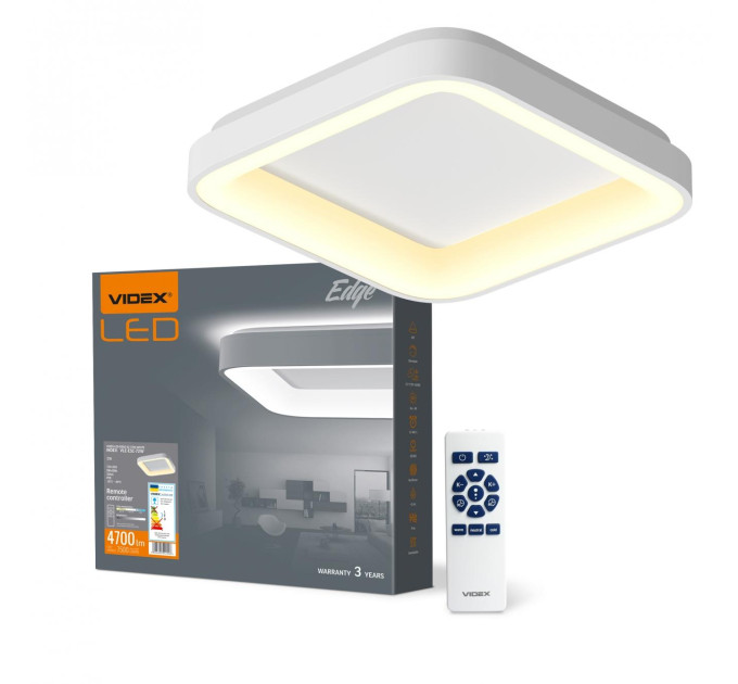 LED світильник VIDEX EDGE-SC-72W-WHITE (VLE-ESC-72W) VLE-ESC-72W - 542248