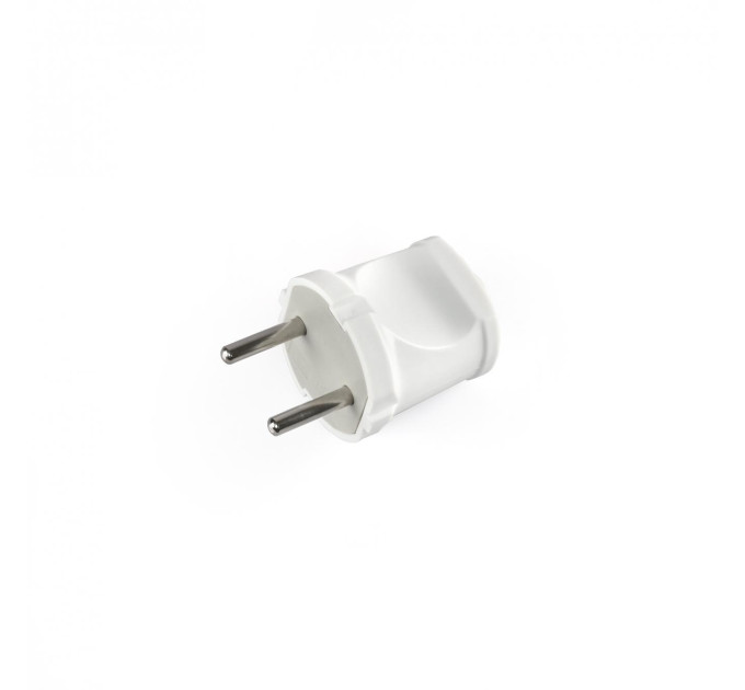 Вилка мережева б/з пряма 10А біла TITANUM STANDARD TF-PL110-W - 483964