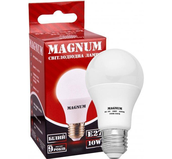 світлодіодна лампа MAGNUM BL 60 10Вт 4100K 220В E27 - (90011744)