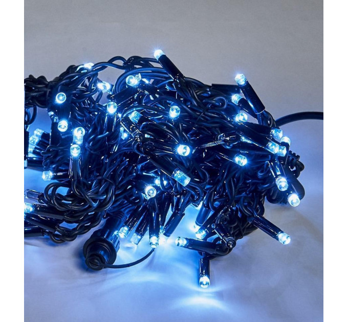 гірлянда зовн DELUX ICICLE 108LED 2x1m 27flash біл/чор IP44 - (90012940)