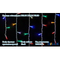 гірлянда зовн DELUX ICICLE 75LED 2x0.7m 18flash мул/біл IP44 - (90012956)