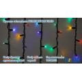 гірлянда зовн DELUX ICICLE 75LED 2x0.7m 18flash мул/чор IP44 - (90012955)