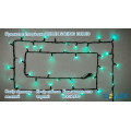 гірлянда зовн DELUX STRING 100LED 10m 20flash зелен/чор IP44 - (90012970)