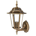 світильник садово-парковий DELUX PALACE A001 60W E27 чорний-золото IP 44 - (90011332)