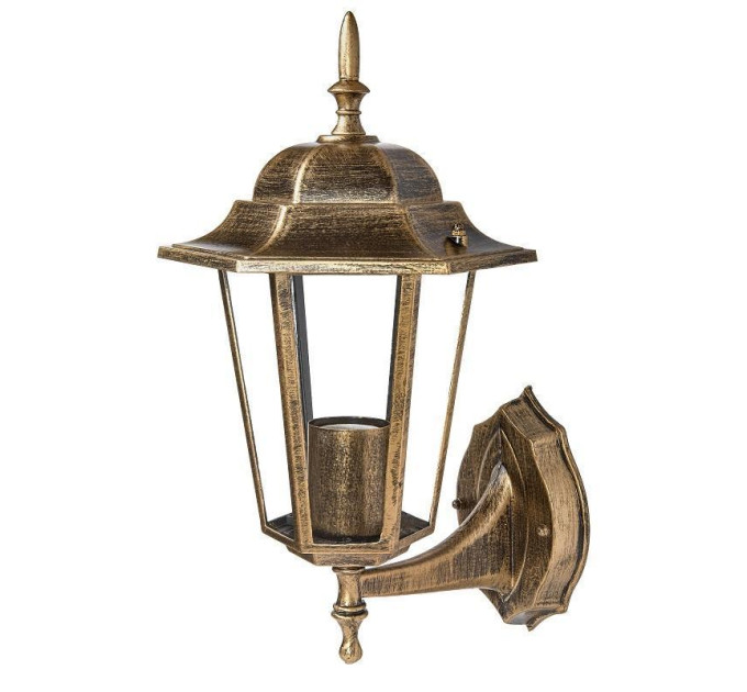 світильник садово-парковий DELUX PALACE A001 60W E27 чорний-золото IP 44 - (90011332)